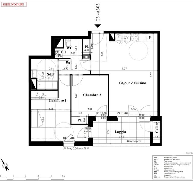 Appartement T3 à vendre - 3 pièces - 66.8 m2 - NANTES - 44 - PAYS-DE-LOIRE - Century 21 Doulon