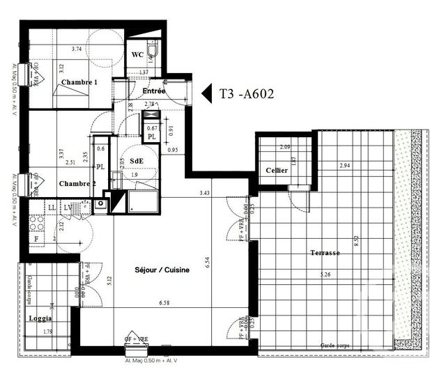Appartement T3 à vendre - 3 pièces - 79.38 m2 - NANTES - 44 - PAYS-DE-LOIRE - Century 21 Doulon