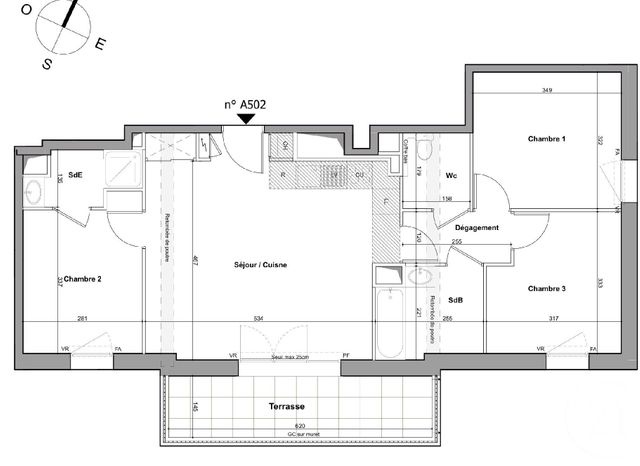 Afficher la photo en grand Appartement T4 à vendre - 4 pièces - 73.08 m2 - NANTES - 44 - PAYS-DE-LOIRE - Century 21 Doulon