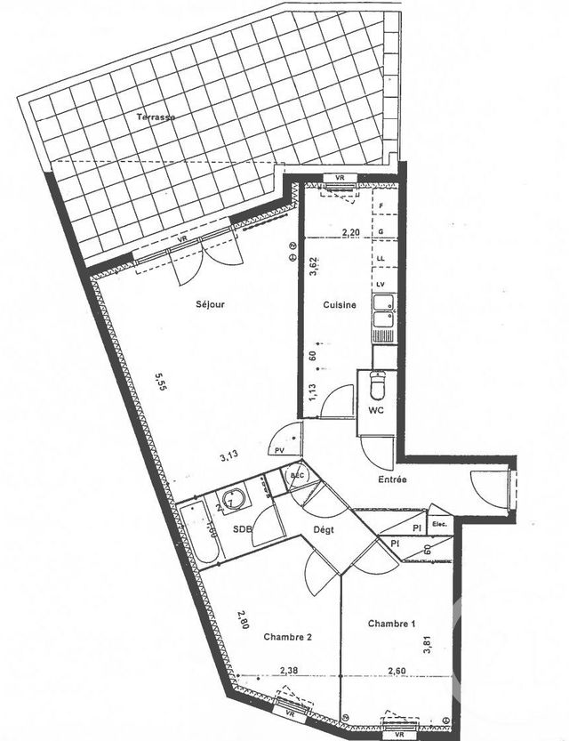 Appartement T3 à vendre - 3 pièces - 68.85 m2 - NANTES - 44 - PAYS-DE-LOIRE - Century 21 Doulon