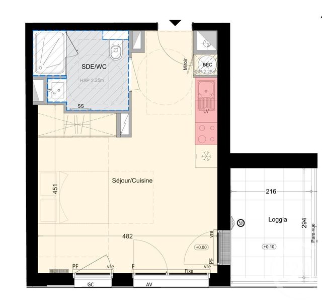 Afficher la photo en grand Appartement Studio à vendre - 1 pièce - 30.09 m2 - NANTES - 44 - PAYS-DE-LOIRE - Century 21 Doulon