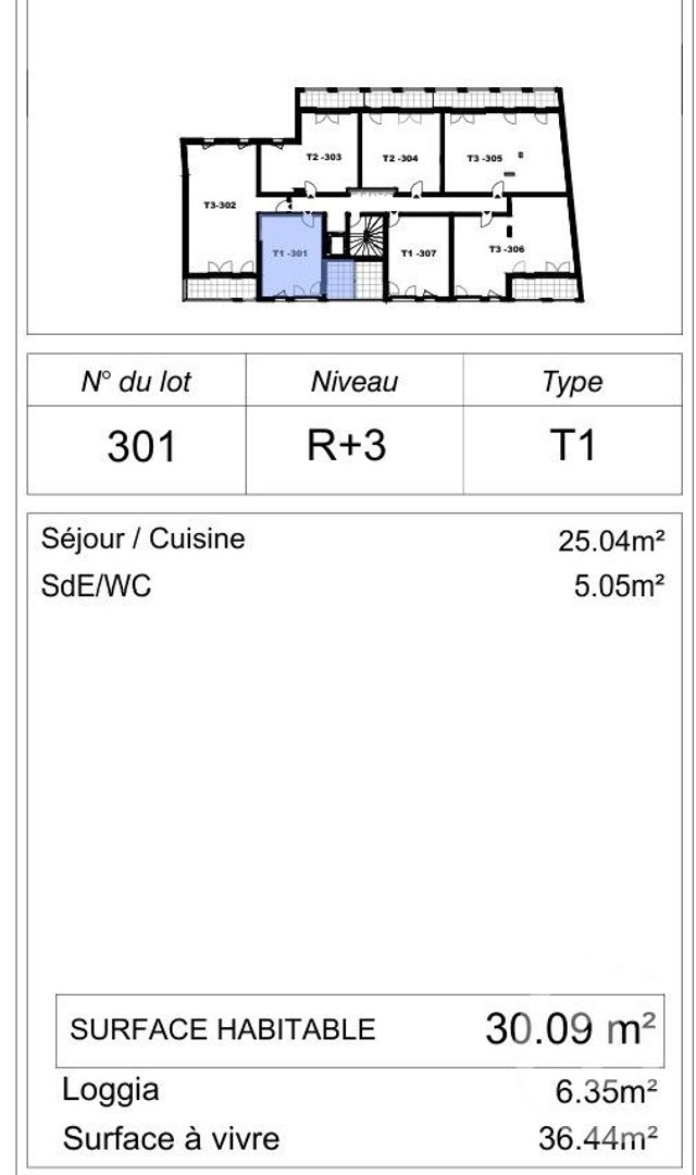 Afficher la photo en grand Appartement Studio à vendre - 1 pièce - 30.09 m2 - NANTES - 44 - PAYS-DE-LOIRE - Century 21 Doulon